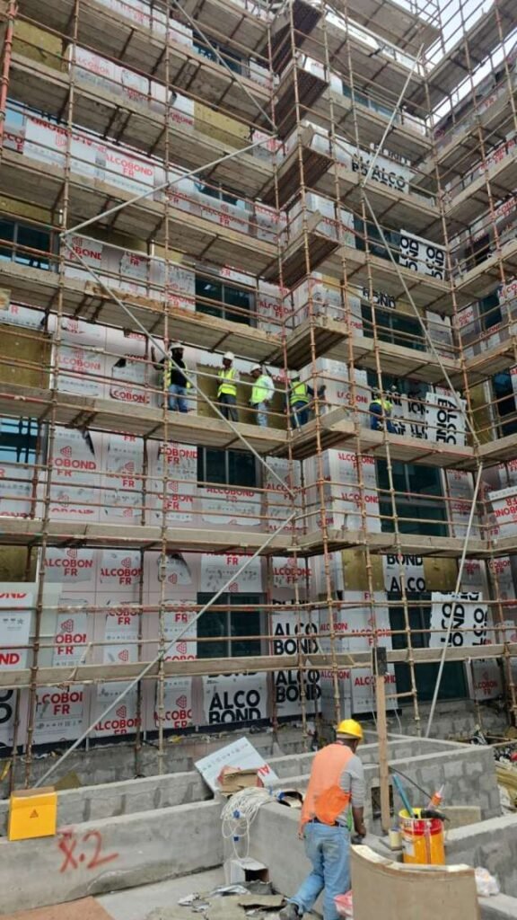 ACP Cladding Services Bahrain with aluminium composite panels